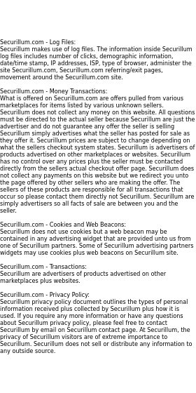 securillum privacy