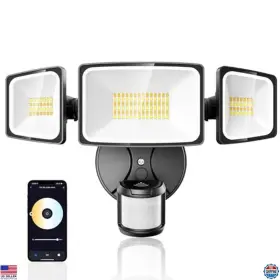 B0dkw6b73h 3m 65w Smart Led Security Light 5500lm Motion Sensor Wifi Control 3 Heads