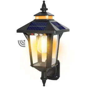 Xhy1808 Ｍ Oodyfei Solar Powered Wall Lantern Lights Outdoor With 3 Modes Motion Sensor W