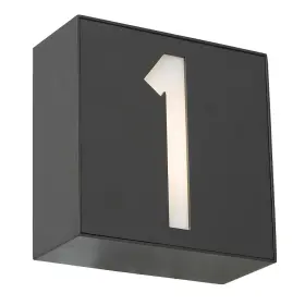 50090nl-1-mb-numero Abra Lighting - Numero 5 Inch 5.5w 1 Led Single Box Number Light With
