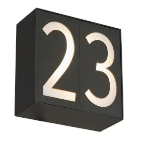 50090nl-2-mb-numero Abra Lighting - Numero 10 Inch 11w 2 Led Single Box Number Light With