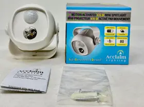 B200gr Acclaim Mini Motion Activated Led Spotlight With Battery Power Dove Grey