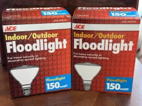 Ace 082901014706 Hardware - Indoor/outdoor Floodlights 150w Par/fl 2 Pack