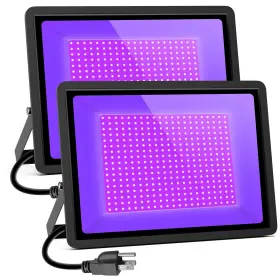 Acbl500 Acenz Black Lights 500w Led Flood Light With Plug 6ft Cable Ip66 Waterproof