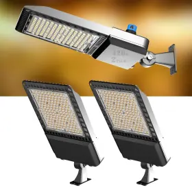 Asb-420w04-arm-2p Acohook 420w Led Parking Lot Light 60000lm Eqv 2000w Hid Hps Arm Mount