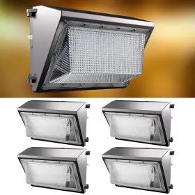 Awpn-17-m Acohook 4pack 200w Led Wall Pack Lights With Photocell 100-277v Dusk To Dawn 30000lm