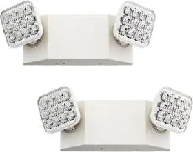 Acuity Brands Lighting 445052853854 Basics Led Emergency Light Dual Adjustable Heads Wall Mount Damp Rated 90-mi Acuity Brands Lighting 445052853854 Basics Led Emergency Light Dual Adjustable Heads Wall Mount Damp Rated 90-mi