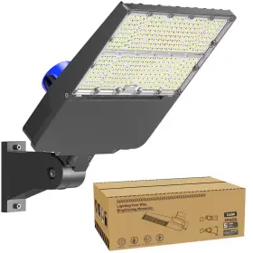 Adewalk 711181422092 240-watt Equivalent Integrated Led Black Parking Lot Area Light 45000 Lumens Day