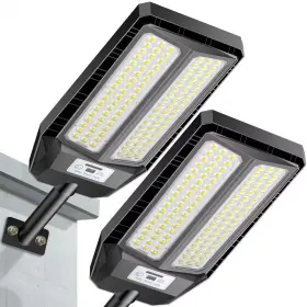 Adewalk 711181525502 160 000 Lumens 5000-watt 260 Black Motion Sensing Dusk To Dawn Integrated Led F