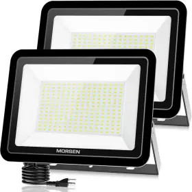 Adewalk 744759514998 300 Watt Equivalent 30000 Lumen 180 Black Integrated Led Flood Light Outdoor 2