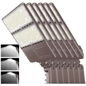 Ng-pl-320wd-3wattage Adub 6pcs Led Parking Lot Lights 320w 250w 200w Shoebox Light 5000k Adjustabl