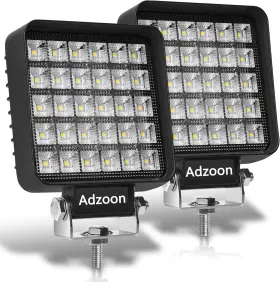 Jj-da5c-hmhf Adzoon Led Tractor Lights 2 Pcs 4 Inch 12v Flood Light Waterproof Square Driving Wo
