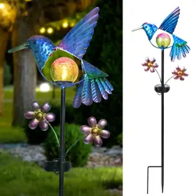 4181 Afirst Solar Garden Stake Lights - Outdoor Waterproof Decorative Warm White