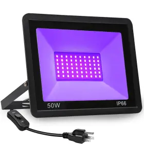 Ip65 Agcan 726084916401 50w Led Black Lights Blacklight Flood Light With Plug For Dance Part