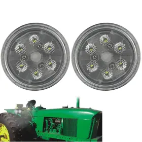 Agp.1978 737417300279 2pcs Par36 Led Tractor Light Round Flood Lamp 5000k Work 12v Sealed