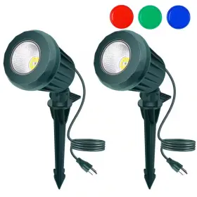 Ip67 Ahfiwaso 445020059011 1000 Lumens Green Plug-in Integrated Led Outdoor Spotlight With Adjustable