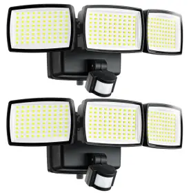 Ip65 Aixpi 747165777551 Battery Powered Motion Sensor Outdoor Lights 1500lm Flood Water