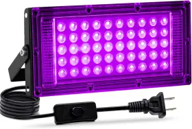 Akpgf 313040874808 1 Pack 50w Black Light Led Blacklight With Us Plug And Switch Lights For