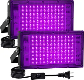 100w Akpgf 313047687654 2 Pack Black Light Led Blacklight With Us Plug And Switch Lights Fo