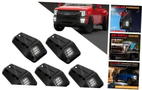 Sclw02 Aladdin Smart Travel Solar Wireless No Drill Truck Cab Roof Lights With Motion Vibration Sensor