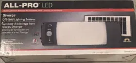 Wps2040m All-pro Diverge Led Flood Light Solar Powered Motion Activated Gray