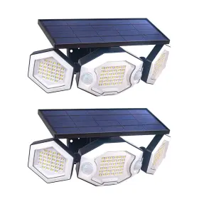 Aljy-sfl6000 Alldio Solar Motion Sensor Outdoor Lights 6000mah Flood