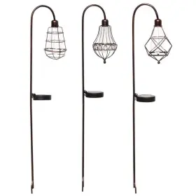 Qlp875a Alpine Solalris Glass/iron Bronze 33 Inch H Edison Bulb Solar Garden Stake