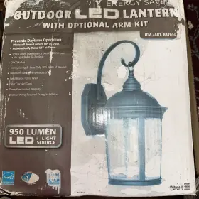 Al-2150 Altair Lighting 837016 Outdoor Led Lantern 950 Lumen Dusk To Dawn Technology New In Box