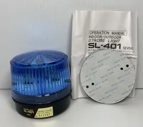 Sl-401 Amseco 791438100430 Blue Lens Indoor Outdoor Strobe Light 12vdc 115ma