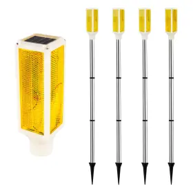 Al6-528-c Aolyty Solar Lights Outdoor Waterproof Driveway Markers Reflective Yellow