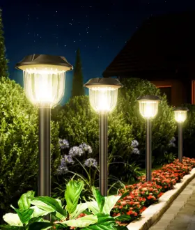 Aosxj-006 Aosea Super Bright 10 Pack Solar Lights Outdoor Ip65 Waterproof High-power Led Sola