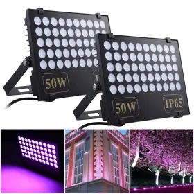 11fdl007-bkl-50w Apluschoice 2pcs 50w Led Blacklights Floodlights Ip65 Glow Stage Party Decor Indoor Outdoor