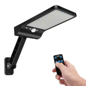 Aqonsie 721821401097 Solar Lights Outdoor With Remote 56led 180 1 Pack Black -