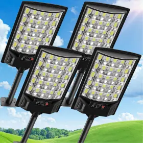 Aqraou 701547191342 Solar Street Lights Outdoor 6500k Outside Waterproof Led Light Dusk T