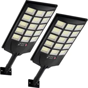 Aqraou 769083005509 Solar Lights Outdoor Waterproof 6500k Dusk To Dawn 2pcs White