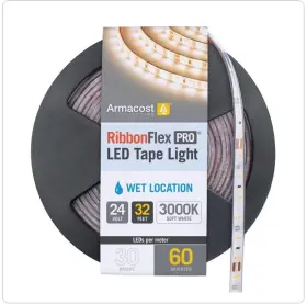 145450 Armacost Lighting Ribbonflex Pro 32 Ft. 24-volt White Outdoor Led Tape Light