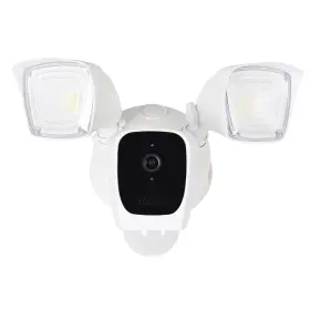 Array By Hampton 039208239868 Wireless Outdoor Hd Security Flood Light With Camera Weather White