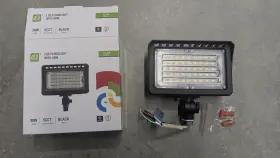 Asd-fla-mv-30dac-bk Asd Lighting 810050739849 Led Floodlight With Arm 30w 5cct