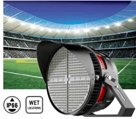 Asd-spflhv-500d50-prm Asd Lighting Corp 500w Led Light 75 000 Lumen 5000k 277- 480v Arena Stadium High Mast Very Bright