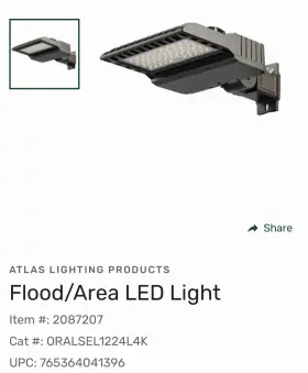 Oralsel12-24l4k Atlas 765364041396 American Lighting - Origin