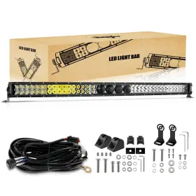 Zd000680ab Auxbeam 42 Inch 360w Led Light Bar 5d Pro Series Dual Row Spot Flood Combo O