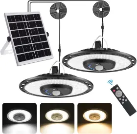 Spl-002 Auzev Solar Lights Indoor Outdoor 3000lm Powered Shed Light With Switch