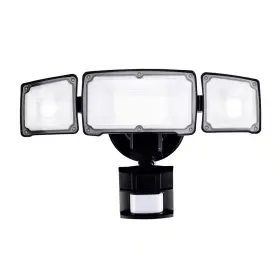 Awsens 313046423468 40-watt 180 Black Motion Activated Outdoor Integrated Led Flood Light With 3 He
