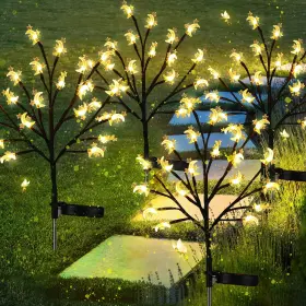 Decor-baquler-03 Baquler 4 Pcs Solar Ramadan Stake Lights Led Star Moon As The Picture Shows