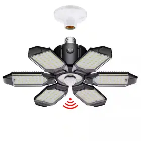 Beambox 313035381311 1 Ft. 200-watt Black Integrated Led Motion Sensor Shop Light 20000lm