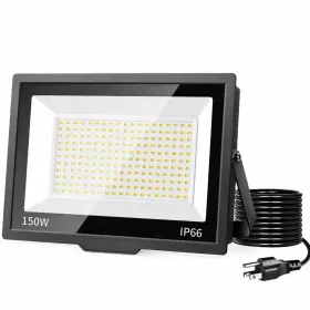 Beambox 313035866894 150w Black Plug-in Integrated Led Landscape Flood Light With Dusk To Dawn Ip66