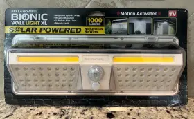 Bell And Howell 080313085758 Bionic Wall Light Xl Solar Powered Motion Activated 1000 Lumens