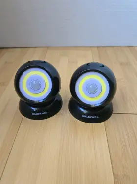 1149 Bell And Howell Motion Activated 200 Lumen Spot Light Set Of 2 Blk Battery Powered