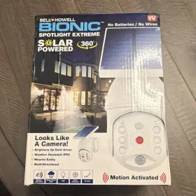 7218n Bell And Howell Bionic Spotlight Extreme Solar Outdoor Led Security Light White