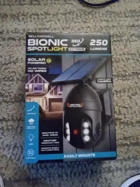 9994enhgg Bell And Howell Bionic Spotlight Extreme 250 Lumen Motion Sensor Led Solar Light